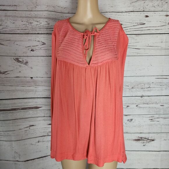 Ella Moss Long Sleeve Peasant Blouse Medium NWT - Picture 1 of 8